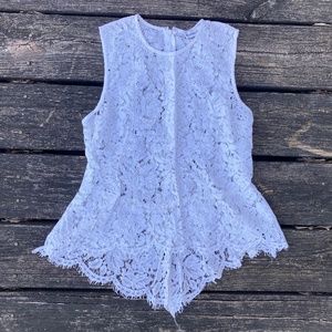 Karina Grimaldi White Lace Babydoll Tank Size US XS